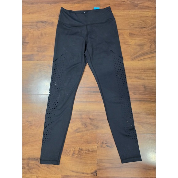 Senita Athletics Pants - Excellent Senita Athletics Leggings Small Black Laser Cut Perforated Activewear